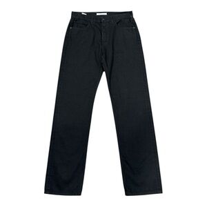 OuterKnown Sz 27 (33X33) Straight Leg Jeans Black Rigid No Stretch Denim